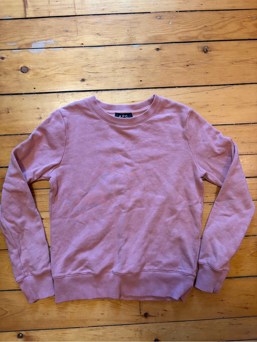 A.P.C. Pink Crewneck Sweater